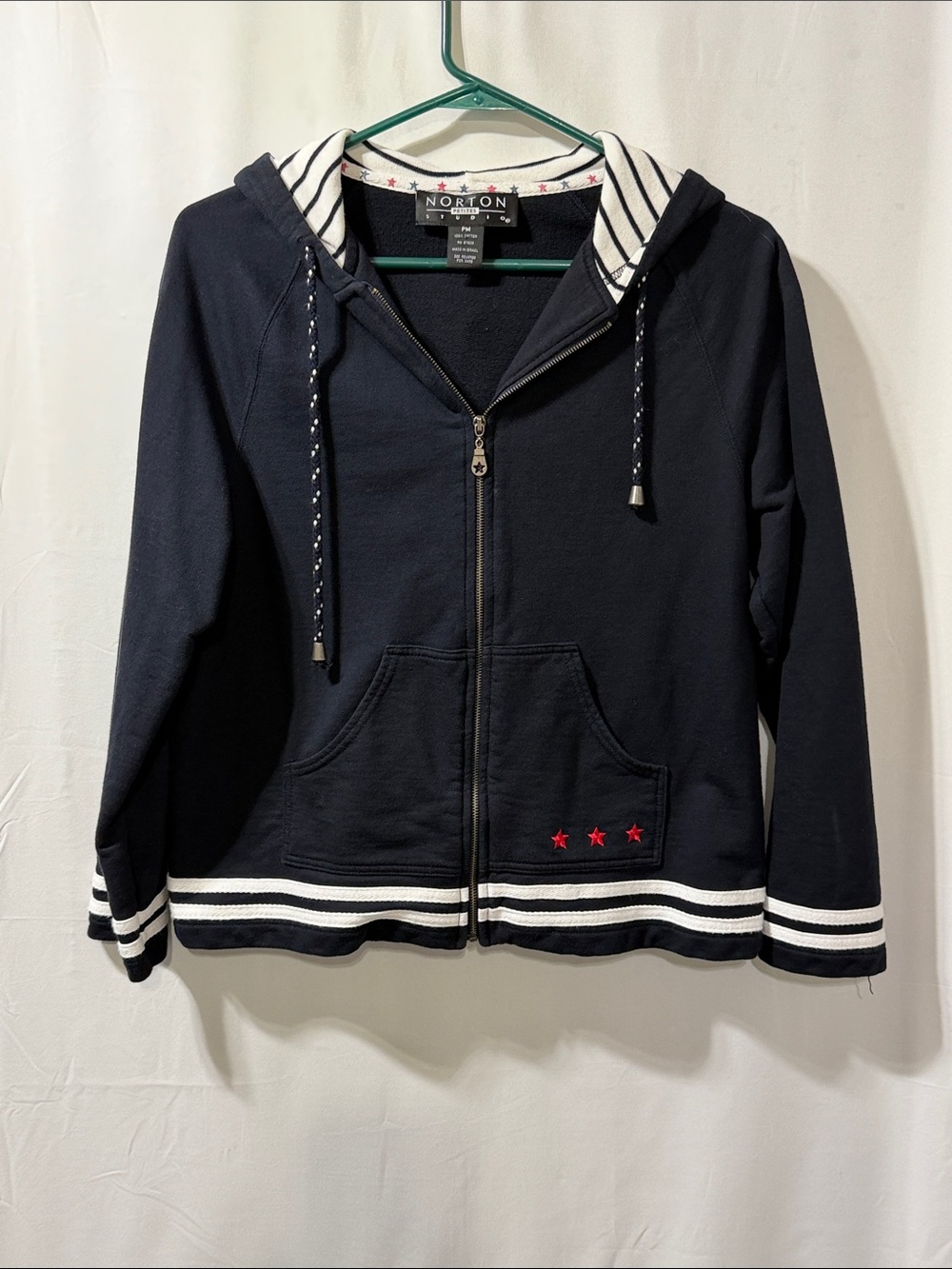 Kids Navy Zip-Up Hoodie Jacket